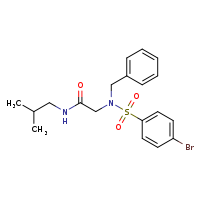 2-(N-benzyl-4-bromobenzenesulfonamido)-N-(2-methylpropyl)acetamide