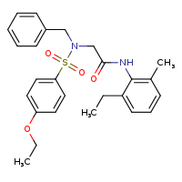 2-(N-benzyl-4-ethoxybenzenesulfonamido)-N-(2-ethyl-6-methylphenyl)acetamide