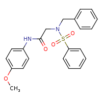 2-(N-benzylbenzenesulfonamido)-N-(4-methoxyphenyl)acetamide