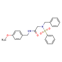 2-(N-benzylbenzenesulfonamido)-N-[(4-methoxyphenyl)methyl]acetamide