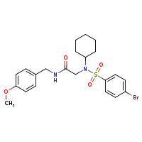 2-(N-cyclohexyl-4-bromobenzenesulfonamido)-N-[(4-methoxyphenyl)methyl]acetamide
