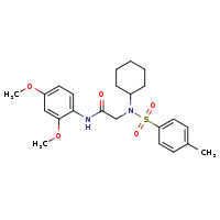 2-(N-cyclohexyl-4-methylbenzenesulfonamido)-N-(2,4-dimethoxyphenyl)acetamide
