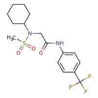 2-(N-cyclohexylmethanesulfonamido)-N-[4-(trifluoromethyl)phenyl]acetamide