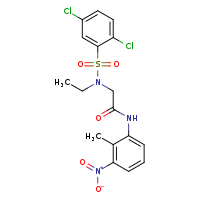 2-(N-ethyl-2,5-dichlorobenzenesulfonamido)-N-(2-methyl-3-nitrophenyl)acetamide