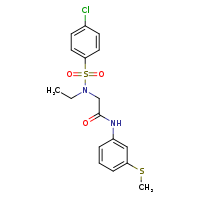 2-(N-ethyl-4-chlorobenzenesulfonamido)-N-[3-(methylsulfanyl)phenyl]acetamide