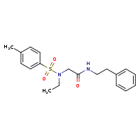 2-(N-ethyl-4-methylbenzenesulfonamido)-N-(2-phenylethyl)acetamide