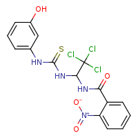 2-nitro-N-(2,2,2-trichloro-1-{[(3-hydroxyphenyl)carbamothioyl]amino}ethyl)benzamide