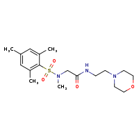 2-(N-methyl-2,4,6-trimethylbenzenesulfonamido)-N-[2-(morpholin-4-yl)ethyl]acetamide