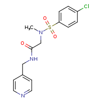 2-(N-methyl-4-chlorobenzenesulfonamido)-N-(pyridin-4-ylmethyl)acetamide