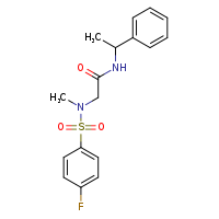2-(N-methyl-4-fluorobenzenesulfonamido)-N-(1-phenylethyl)acetamide
