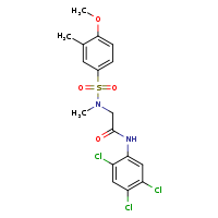 2-(N-methyl-4-methoxy-3-methylbenzenesulfonamido)-N-(2,4,5-trichlorophenyl)acetamide