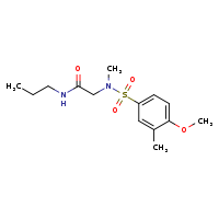 2-(N-methyl-4-methoxy-3-methylbenzenesulfonamido)-N-propylacetamide