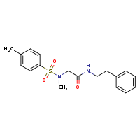 2-(N-methyl-4-methylbenzenesulfonamido)-N-(2-phenylethyl)acetamide