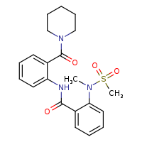 2-(N-methylmethanesulfonamido)-N-[2-(piperidine-1-carbonyl)phenyl]benzamide