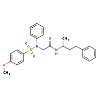 2-(N-phenyl-4-methoxybenzenesulfonamido)-N-(4-phenylbutan-2-yl)acetamide