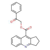 2-oxo-2-phenylethyl 1H,2H,3H-cyclopenta[b]quinoline-9-carboxylate