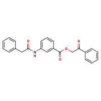 2-oxo-2-phenylethyl 3-(2-phenylacetamido)benzoate
