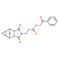 2-oxo-2-phenylethyl 3-{3,5-dioxo-4-azatetracyclo[5.3.2.0²,?.0?,¹?]dodec-11-en-4-yl}propanoate