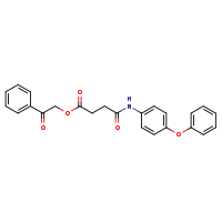 2-oxo-2-phenylethyl 3-[(4-phenoxyphenyl)carbamoyl]propanoate