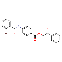 2-oxo-2-phenylethyl 4-(2-bromobenzamido)benzoate