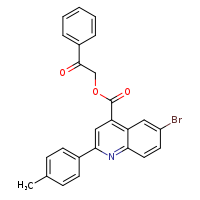 2-oxo-2-phenylethyl 6-bromo-2-(4-methylphenyl)quinoline-4-carboxylate