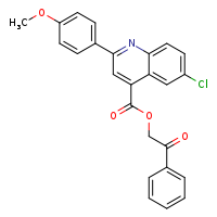 2-oxo-2-phenylethyl 6-chloro-2-(4-methoxyphenyl)quinoline-4-carboxylate
