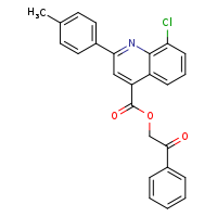 2-oxo-2-phenylethyl 8-chloro-2-(4-methylphenyl)quinoline-4-carboxylate