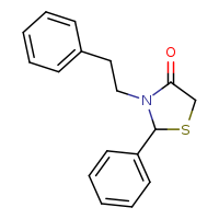 2-phenyl-3-(2-phenylethyl)-1,3-thiazolidin-4-one