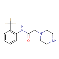 2-(piperazin-1-yl)-N-[2-(trifluoromethyl)phenyl]acetamide