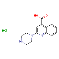 2-(piperazin-1-yl)quinoline-4-carboxylic acid hydrochloride