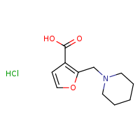 2-(piperidin-1-ylmethyl)furan-3-carboxylic acid hydrochloride