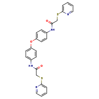 2-(pyridin-2-ylsulfanyl)-N-(4-{4-[2-(pyridin-2-ylsulfanyl)acetamido]phenoxy}phenyl)acetamide