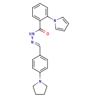2-(pyrrol-1-yl)-N'-[(E)-[4-(pyrrolidin-1-yl)phenyl]methylidene]benzohydrazide