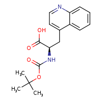 (2R)-2-[(tert-butoxycarbonyl)amino]-3-(quinolin-4-yl)propanoic acid