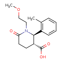 (2R,3R)-1-(2-methoxyethyl)-2-(2-methylphenyl)-6-oxopiperidine-3-carboxylic acid