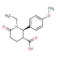 (2R,3R)-1-ethyl-2-(4-methoxyphenyl)-6-oxopiperidine-3-carboxylic acid