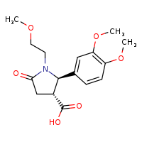 (2R,3R)-2-(3,4-dimethoxyphenyl)-1-(2-methoxyethyl)-5-oxopyrrolidine-3-carboxylic acid