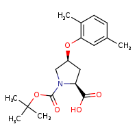 (2S,4S)-1-(tert-butoxycarbonyl)-4-(2,5-dimethylphenoxy)pyrrolidine-2-carboxylic acid