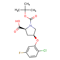 (2S,4S)-1-(tert-butoxycarbonyl)-4-(2-chloro-5-fluorophenoxy)pyrrolidine-2-carboxylic acid