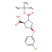 (2S,4S)-1-(tert-butoxycarbonyl)-4-(3-chlorophenoxy)pyrrolidine-2-carboxylic acid