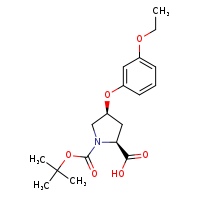 (2S,4S)-1-(tert-butoxycarbonyl)-4-(3-ethoxyphenoxy)pyrrolidine-2-carboxylic acid
