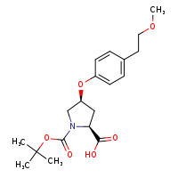 (2S,4S)-1-(tert-butoxycarbonyl)-4-[4-(2-methoxyethyl)phenoxy]pyrrolidine-2-carboxylic acid