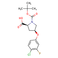 (2S,4S)-1-(tert-butoxycarbonyl)-4-(4-chloro-3-fluorophenoxy)pyrrolidine-2-carboxylic acid