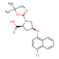 (2S,4S)-1-(tert-butoxycarbonyl)-4-[(4-chloronaphthalen-1-yl)oxy]pyrrolidine-2-carboxylic acid