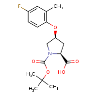(2S,4S)-1-(tert-butoxycarbonyl)-4-(4-fluoro-2-methylphenoxy)pyrrolidine-2-carboxylic acid