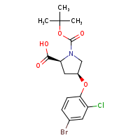 (2S,4S)-4-(4-bromo-2-chlorophenoxy)-1-(tert-butoxycarbonyl)pyrrolidine-2-carboxylic acid