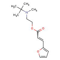 2-[tert-butyl(methyl)amino]ethyl (2E)-3-(furan-2-yl)prop-2-enoate