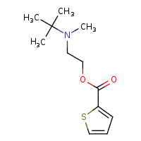 2-[tert-butyl(methyl)amino]ethyl thiophene-2-carboxylate