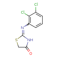 (2Z)-2-[(2,3-dichlorophenyl)imino]-1,3-thiazolidin-4-one
