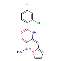 (2Z)-2-[(2,4-dichlorophenyl)formamido]-3-(furan-2-yl)-N-methylprop-2-enamide